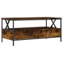 Smoked oak engineered wood coffee table 100x51x45 cm by , Coffee table - Ref: Foro24-835301, Price: 87,99 €, Discount: %