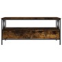 Smoked oak engineered wood coffee table 100x51x45 cm by , Coffee table - Ref: Foro24-835301, Price: 87,99 €, Discount: %