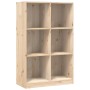 Estantería de madera maciza de pino 70x33x110 cm de , Librerías y estanterías - Ref: Foro24-836141, Precio: 102,25 €, Descuen...