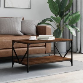 Brown oak plywood coffee table 90x50x45 cm by , Coffee table - Ref: Foro24-835388, Price: 40,99 €, Discount: %