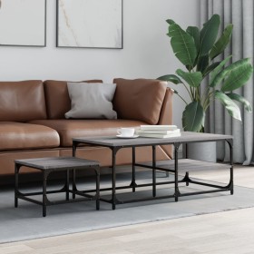 Stackable coffee tables 2 pieces Sonoma gray engineered wood by , Coffee table - Ref: Foro24-835397, Price: 47,64 €, Discount: %