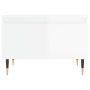 Mesa de centro madera de ingeniería blanco brillo 50x46x35 cm de , Mesas de centro - Ref: Foro24-830848, Precio: 38,97 €, Des...