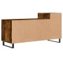 TV stand made of smoked oak plywood, measuring 100x35x55 cm. by , TV Furniture - Ref: Foro24-831329, Price: 65,51 €, Discount: %