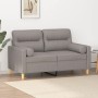 2-Sitzer-Sofa mit taupegrauen Stoffkissen 120 cm von , Sofas - Ref: Foro24-3200820, Preis: 251,69 €, Rabatt: %