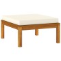 Garden furniture set, 8 pieces, cream cushions, solid acacia wood. by , Garden sets - Ref: Foro24-3086939, Price: 1,00 €, Dis...