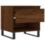 Mesa de centro madera de ingeniería roble marrón 50x46x50 cm de , Mesas de centro - Ref: Foro24-830938, Precio: 40,31 €, Desc...