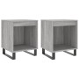 Bedside table 2 units engineered wood gray Sonoma 40x35x50 cm by , Nightstands - Ref: Foro24-830745, Price: 47,29 €, Discount: %