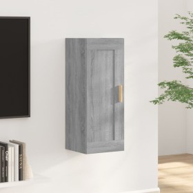 Armario de pared madera de ingeniería gris Sonoma 35x34x90 cm de , Estantes y estanterías - Ref: Foro24-817451, Precio: 48,99...