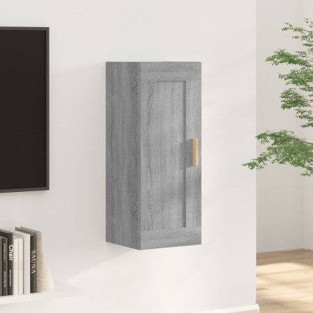 Engineered wood Sonoma gray wall cabinet 35x34x90 cm by , Shelves and shelves - Ref: Foro24-817451, Price: 48,56 €, Discount: %