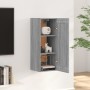 Engineered wood Sonoma gray wall cabinet 35x34x90 cm by , Shelves and shelves - Ref: Foro24-817451, Price: 48,56 €, Discount: %