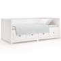 Solid white pine wood sofa bed 100x200 cm by , Beds and slatted bases - Ref: Foro24-820897, Price: 364,75 €, Discount: %