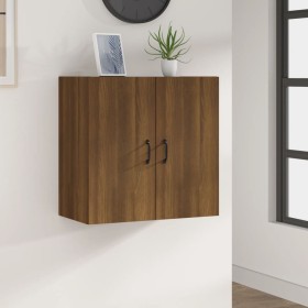 Brown oak plywood wall cabinet 60x31x60 cm by , Lockers and storage cabinets - Ref: Foro24-817596, Price: 63,99 €, Discount: %