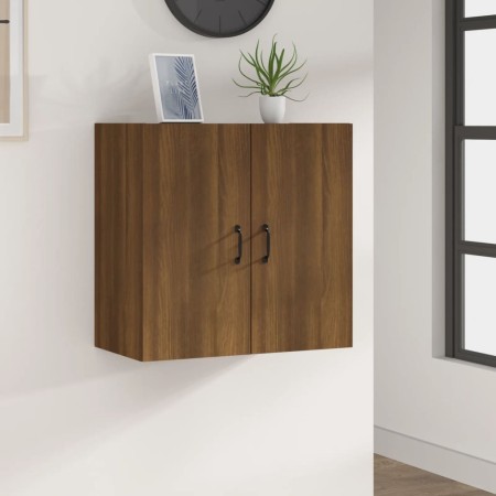 Brown oak plywood wall cabinet 60x31x60 cm by , Lockers and storage cabinets - Ref: Foro24-817596, Price: 68,07 €, Discount: %