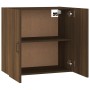 Brown oak plywood wall cabinet 60x31x60 cm by , Lockers and storage cabinets - Ref: Foro24-817596, Price: 68,07 €, Discount: %