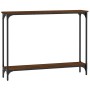 Mesa consola madera de ingeniería marrón roble 100x22,5x75 cm de , Mesas auxiliares - Ref: Foro24-834019, Precio: 41,64 €, De...