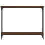 Engineered wood brown oak console table 100x22.5x75 cm by , Side tables - Ref: Foro24-834019, Price: 41,64 €, Discount: %