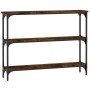 Mesa consola madera de ingeniería roble ahumado 100x22,5x75 cm de , Mesas auxiliares - Ref: Foro24-834027, Precio: 48,99 €, D...