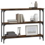 Mesa consola madera de ingeniería roble ahumado 100x22,5x75 cm de , Mesas auxiliares - Ref: Foro24-834027, Precio: 48,99 €, D...