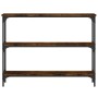 Mesa consola madera de ingeniería roble ahumado 100x22,5x75 cm de , Mesas auxiliares - Ref: Foro24-834027, Precio: 48,99 €, D...