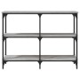 Mesa consola madera de ingeniería gris Sonoma 100x29x75 cm de , Mesas auxiliares - Ref: Foro24-834103, Precio: 53,41 €, Descu...