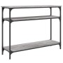 Engineered wood gray Sonoma console table 100x29x75 cm by , Side tables - Ref: Foro24-834038, Price: 50,71 €, Discount: %