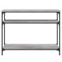 Engineered wood gray Sonoma console table 100x29x75 cm by , Side tables - Ref: Foro24-834038, Price: 50,71 €, Discount: %