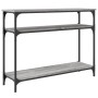 Engineered wood gray Sonoma console table 100x29x75 cm by , Side tables - Ref: Foro24-834038, Price: 50,71 €, Discount: %