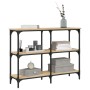 Engineered wood Sonoma oak console table 100x29x75 cm by , Side tables - Ref: Foro24-834101, Price: 52,61 €, Discount: %