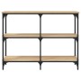 Mesa consola madera de ingeniería roble Sonoma 100x29x75 cm de , Mesas auxiliares - Ref: Foro24-834101, Precio: 52,61 €, Desc...