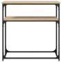 Mesa consola madera de ingeniería roble Sonoma 75x35,5x75 cm de , Mesas auxiliares - Ref: Foro24-834071, Precio: 45,11 €, Des...