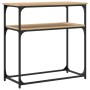 Mesa consola madera de ingeniería roble Sonoma 75x35,5x75 cm de , Mesas auxiliares - Ref: Foro24-834071, Precio: 45,11 €, Des...