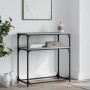 Engineered wood gray Sonoma console table 75x35.5x75 cm by , Side tables - Ref: Foro24-834073, Price: 46,50 €, Discount: %