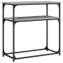 Engineered wood gray Sonoma console table 75x35.5x75 cm by , Side tables - Ref: Foro24-834073, Price: 46,50 €, Discount: %