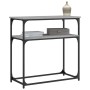 Engineered wood gray Sonoma console table 75x35.5x75 cm by , Side tables - Ref: Foro24-834073, Price: 46,50 €, Discount: %