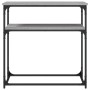 Engineered wood gray Sonoma console table 75x35.5x75 cm by , Side tables - Ref: Foro24-834073, Price: 46,50 €, Discount: %