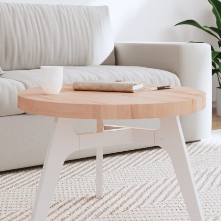 Solid beech wood round board Ø60x4 cm by , Table tops - Ref: Foro24-355923, Price: 74,72 €, Discount: %