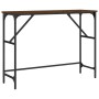 Mesa consola madera de ingeniería marrón roble 100x32x75 cm de , Mesas auxiliares - Ref: Foro24-834059, Precio: 37,41 €, Desc...