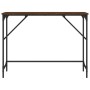 Mesa consola madera de ingeniería marrón roble 100x32x75 cm de , Mesas auxiliares - Ref: Foro24-834059, Precio: 37,41 €, Desc...