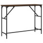 Mesa consola madera de ingeniería marrón roble 100x32x75 cm de , Mesas auxiliares - Ref: Foro24-834059, Precio: 37,41 €, Desc...