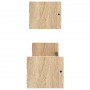 Wall shelves with 2 oak Sonoma bars 60x16x14 cm by , Shelves and shelves - Ref: Foro24-835435, Price: 28,71 €, Discount: %