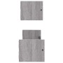 Estantes de pared con barras 2 uds gris Sonoma 60x16x14 cm de , Estantes y estanterías - Ref: Foro24-835437, Precio: 27,64 €,...