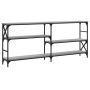 Mesa consola madera de ingeniería gris Sonoma 180x29x76,5 cm de , Mesas auxiliares - Ref: Foro24-835477, Precio: 75,46 €, Des...