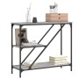 Engineered wood gray Sonoma console table 88.5x30x75 cm by , Side tables - Ref: Foro24-835482, Price: 44,64 €, Discount: %