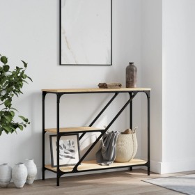 Sonoma oak engineered wood console table 88.5x30x75 cm by , Side tables - Ref: Foro24-835480, Price: 50,99 €, Discount: %