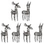 Christmas reindeer 4 units rattan 240 warm white LEDs by , Christmas lights - Ref: Foro24-3200675, Price: 124,59 €, Discount: %