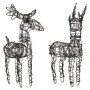 Christmas reindeer 4 units rattan 240 warm white LEDs by , Christmas lights - Ref: Foro24-3200675, Price: 124,59 €, Discount: %