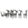 Christmas reindeer and sleigh made of rattan with 320 warm white LEDs by , Christmas lights - Ref: Foro24-3200677, Price: 141...