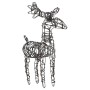 Christmas reindeer and sleigh made of rattan with 320 warm white LEDs by , Christmas lights - Ref: Foro24-3200677, Price: 141...