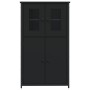 Tall black plywood sideboard 62x32x106.5 cm by , Sideboards - Ref: Foro24-834205, Price: 118,66 €, Discount: %