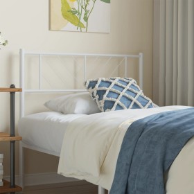 Cabecero de metal blanco 75 cm de , Cabeceros y pies de cama - Ref: Foro24-372254, Precio: 20,99 €, Descuento: %